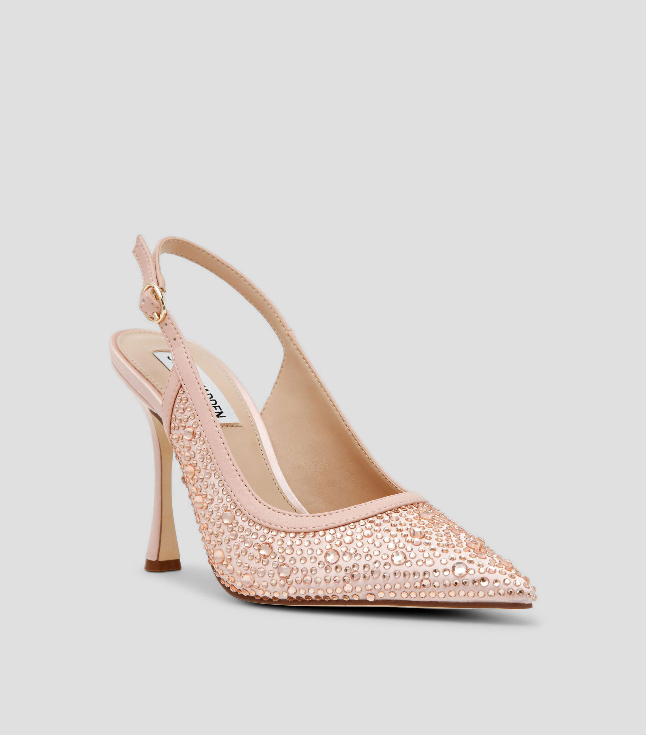 Zapatillas con tacón medio de aguja Mujer